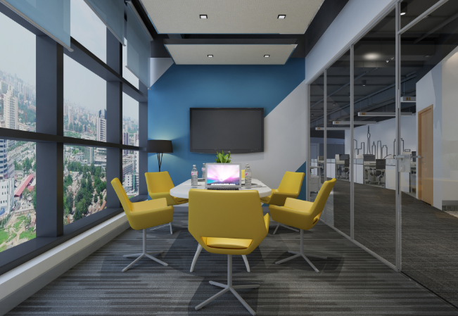 上?，F(xiàn)代辦公室空間之美：巧妙設計石膏板打造獨特韻味