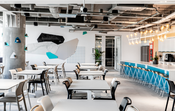 辦公室裝修設(shè)計(jì)：藍(lán)色與何色搭配為宜？