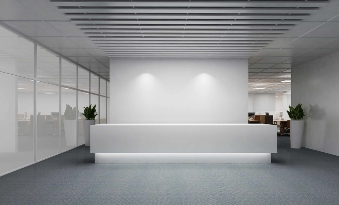 辦公室裝修設(shè)計:前臺如何確定材質(zhì)