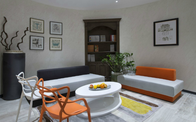 上海辦公室裝修設(shè)計:三角龍骨打造時尚辦公空間