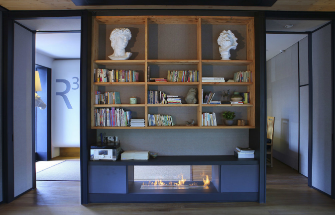 辦公室裝修設(shè)計選擇黑色木柜子好看嗎？