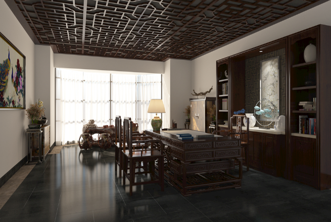 上海辦公室裝修設計：中性色屏風，簡約而不失格調