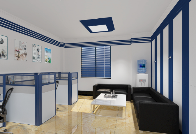 辦公室裝修新潮流設(shè)計(jì)：素藍(lán)色家具點(diǎn)亮職場新風(fēng)尚