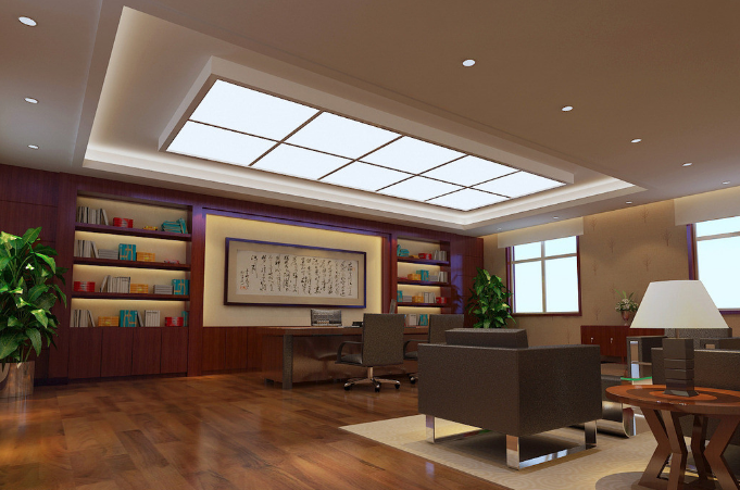 上海辦公室裝修設(shè)計(jì)：中式大中班臺，彰顯東方韻味與商務(wù)氣息