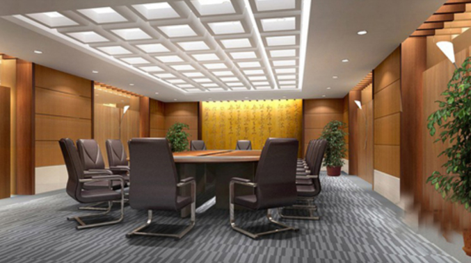 上海辦公室裝修設計：揭秘中式大中班臺的配色方案！