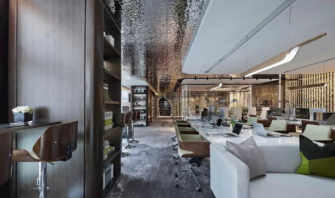 辦公室裝修設(shè)計新潮流，這些吊頂瓷磚圖案讓你驚艷！